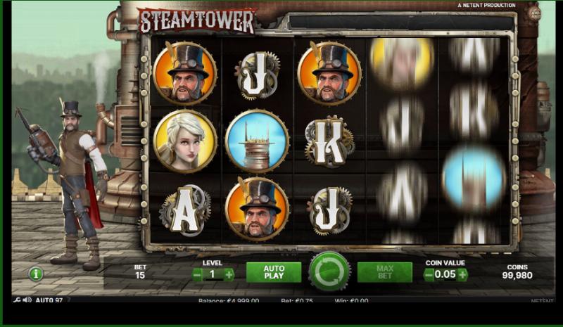Steam Tower Demo - Play Free Slots at Great.com