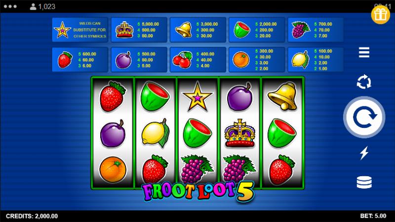 Fruit Slot 5 Lines