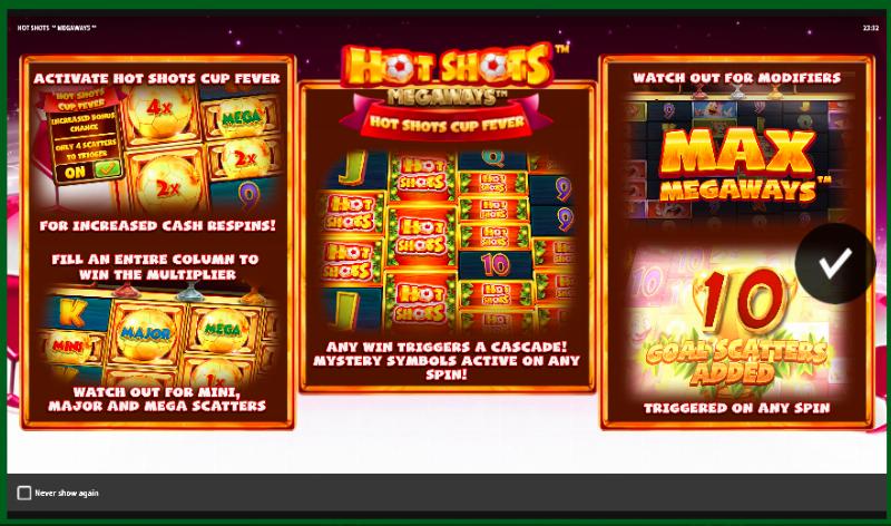 Hot Shots Megaways slot