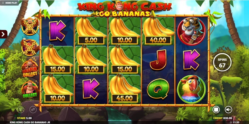 King Kong Cash Go Bananas Demo - Play Free Slots at Great.com