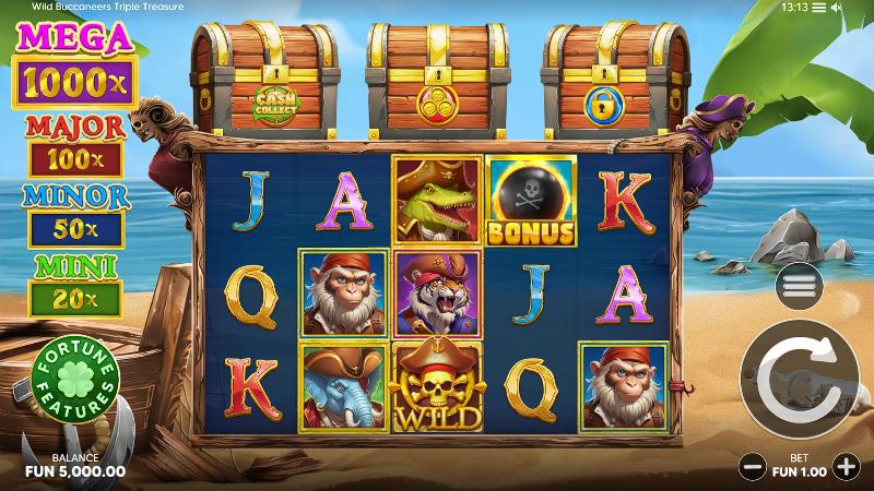 Wild Buccaneers Triple Treasure