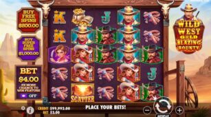 Wild West Gold Blazing Bounty demo play free 3