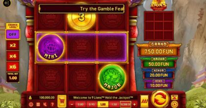 9 Lions Hold The Jackpot