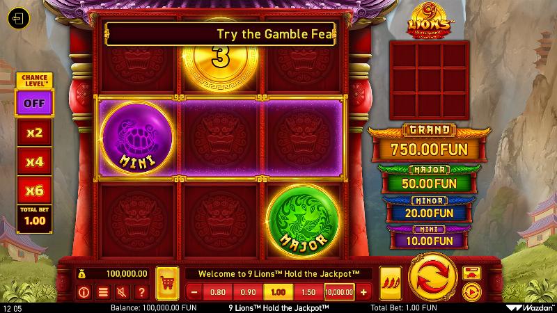 9 Lions Hold The Jackpot