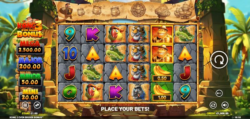 Kong 3 Even Bigger Bonus