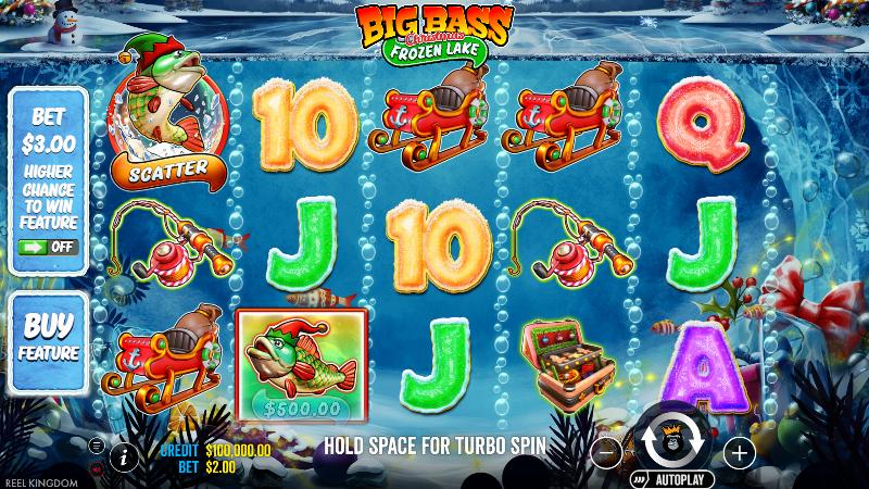 Big Bass Xmas Frozen Lake