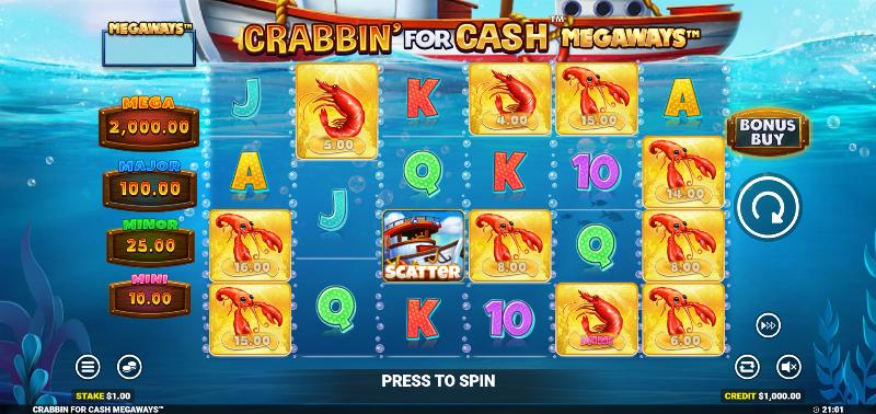 Crabbin For Cash Megaways