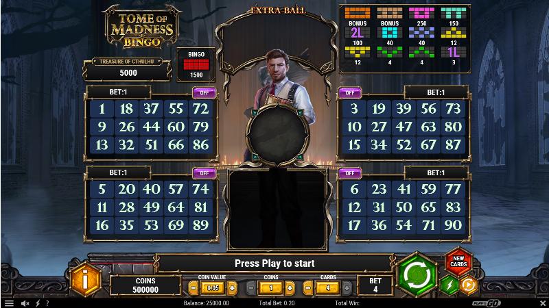 Tome Of Madness Bingo