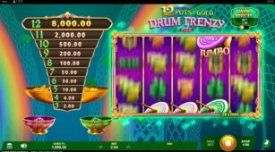 12 Pots Of Gold Drum Frenzy (Gameburger Studios) demo play free 0