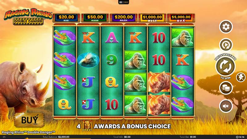 Raging Rhino Double Danger