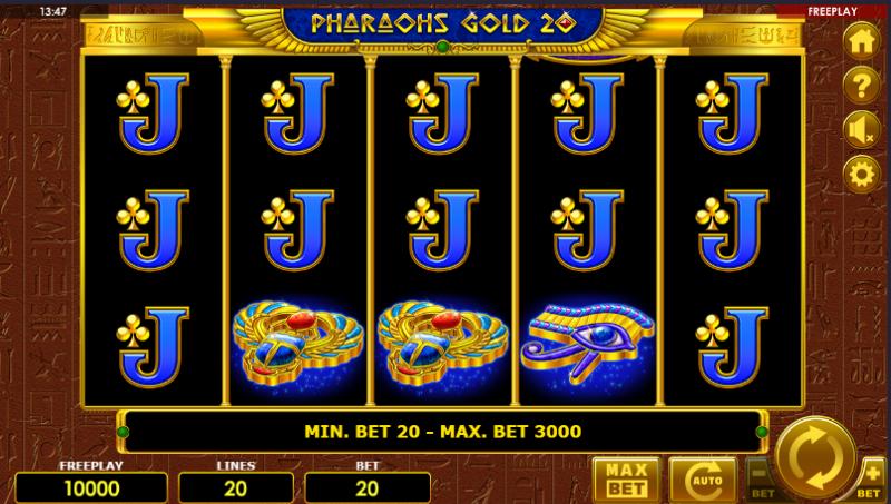 Pharaohs Gold 20