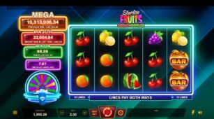 Starlite Fruits Mega Moolah demo play free 2
