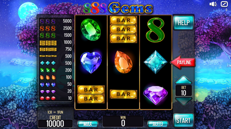 888 Gems Pull Tabs
