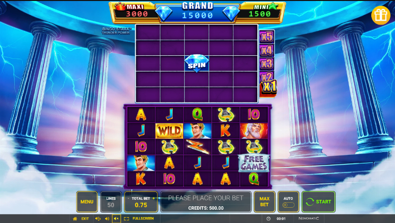 Bingo Staxx Thunder Power