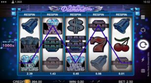 Retro Reels: Diamond Glitz demo play free 2