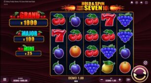 Shiny Fruity Seven 10 Lines Hold And Spin demo play free 2
