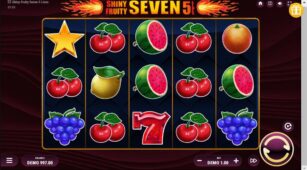 Shiny Fruity Seven 5 Lines demo play free 2