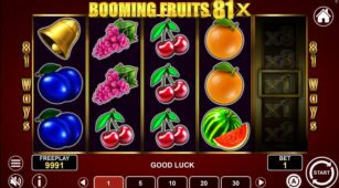 Booming Fruits 81X demo play free 0