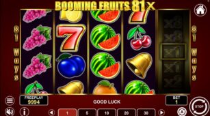 Booming Fruits 81X demo play free 1