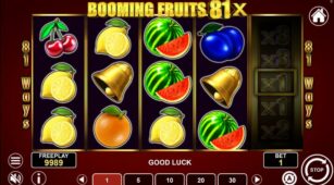 Booming Fruits 81X demo play free 2
