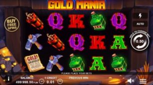 Gold Mania demo play free 2